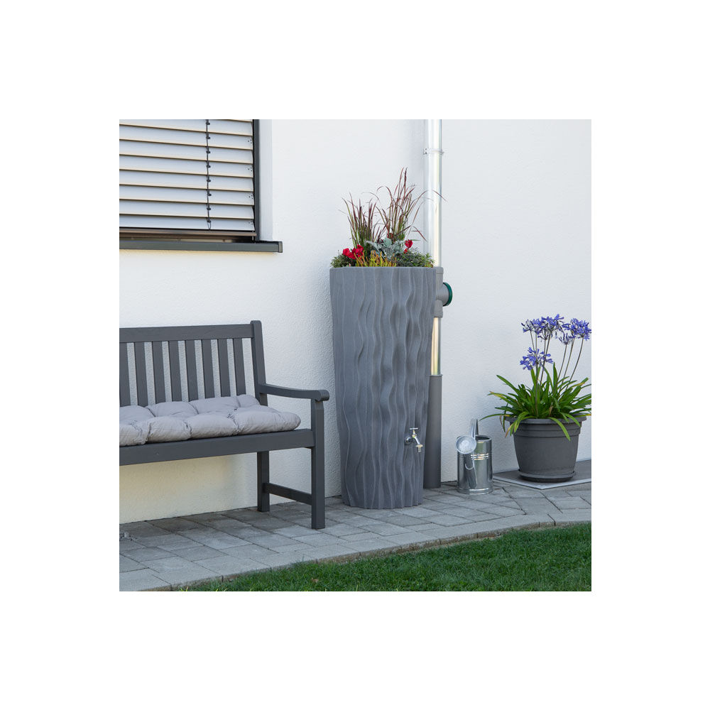Regentonne Alana 160 Liter betongrau