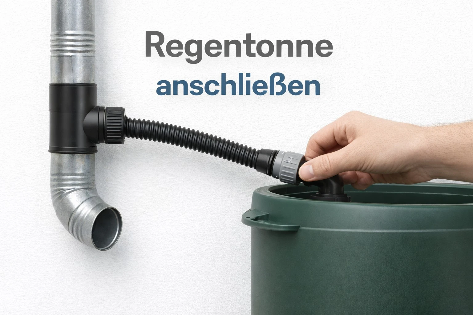 Regentonne anschließen 