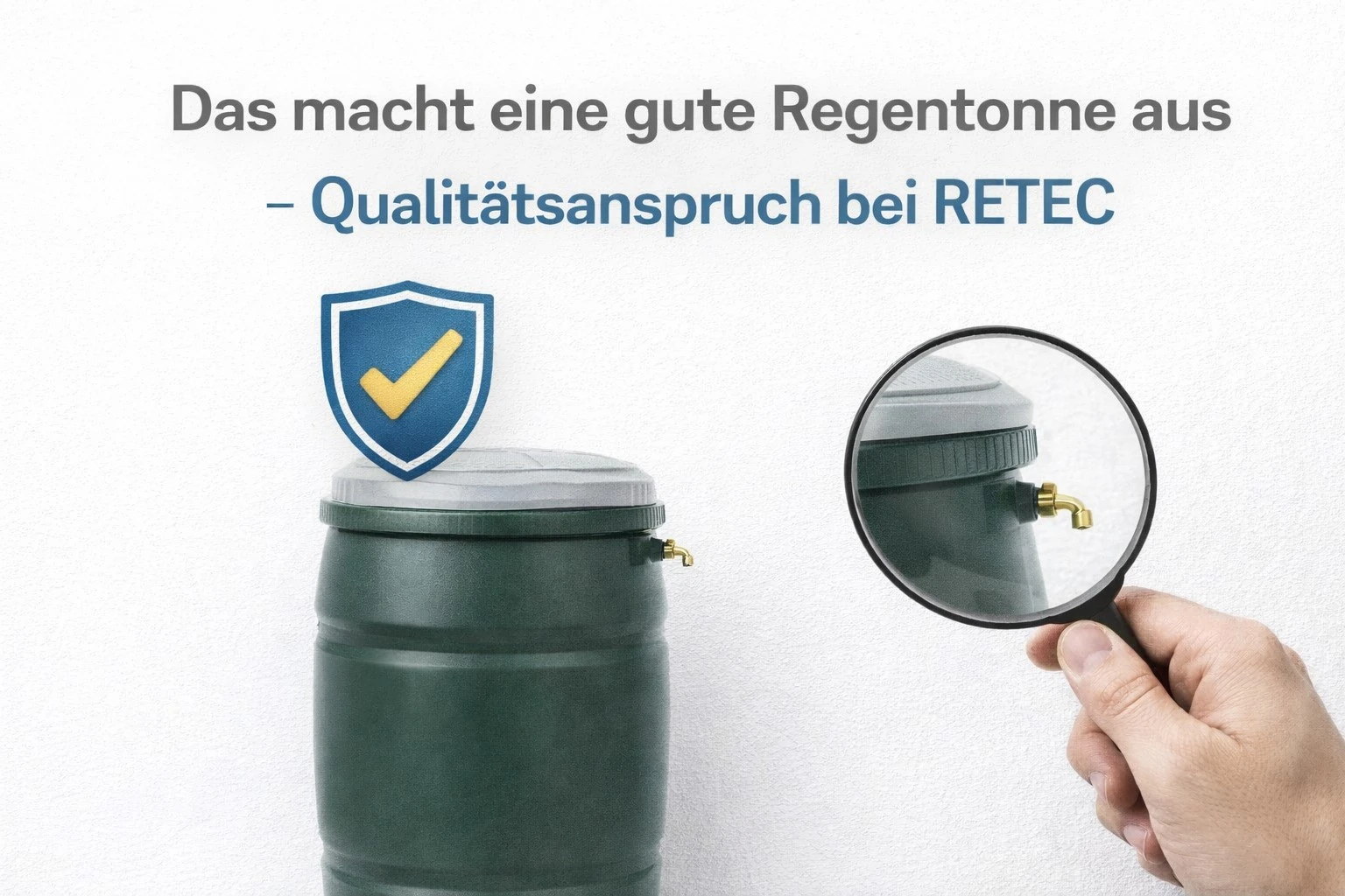 Das macht eine gute Regentonne aus – Qualitätsanspruch bei RETEC